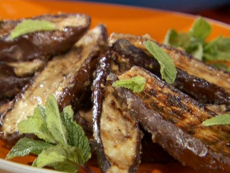 Miso Glazed Grilled Japanese Eggplant Recipe Bobby Flay Food Network