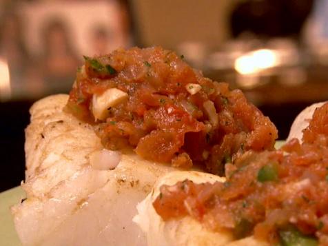 Cod with Roasted Tomato Salsa