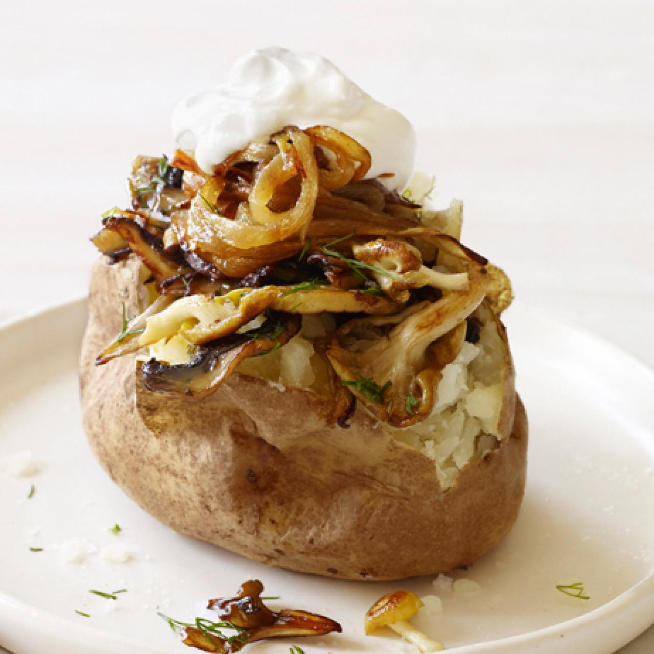 Baked Potato Bar with Healthy Toppings - It's a Veg World After All®