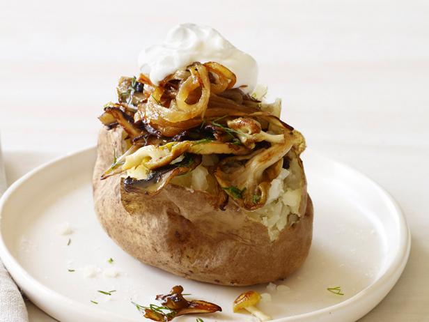 Mushroom-Onion Stuffed Potato