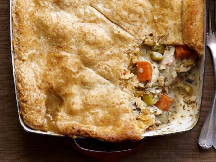 Chicken Pot Pie with Cheddar Crust