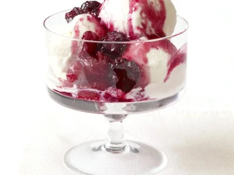 Blackberry-Grape Sundaes