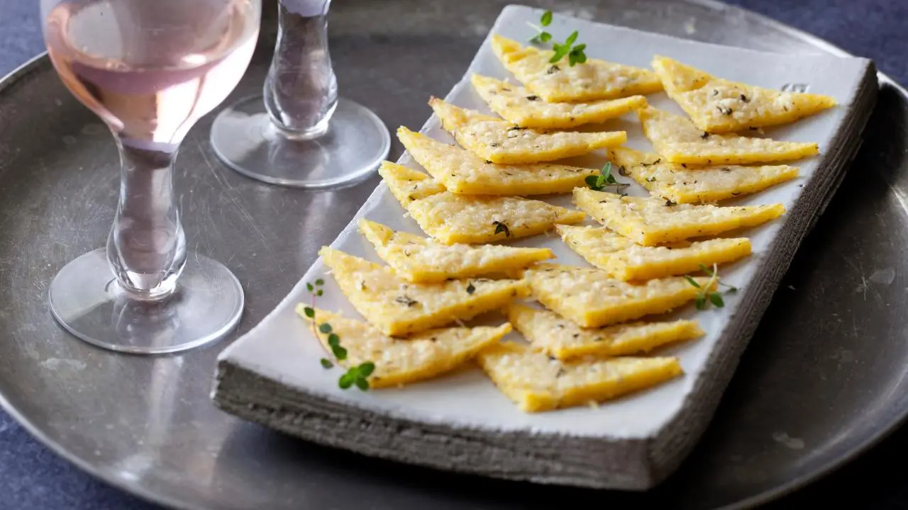 Polenta Crostini Parmesan