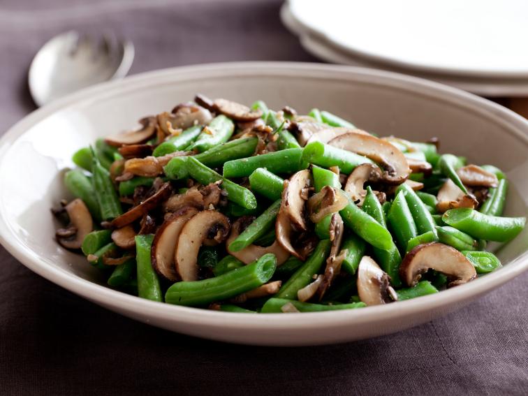 Green Beans with Mushroom and Shallots Recipe Ellie Krieger Food