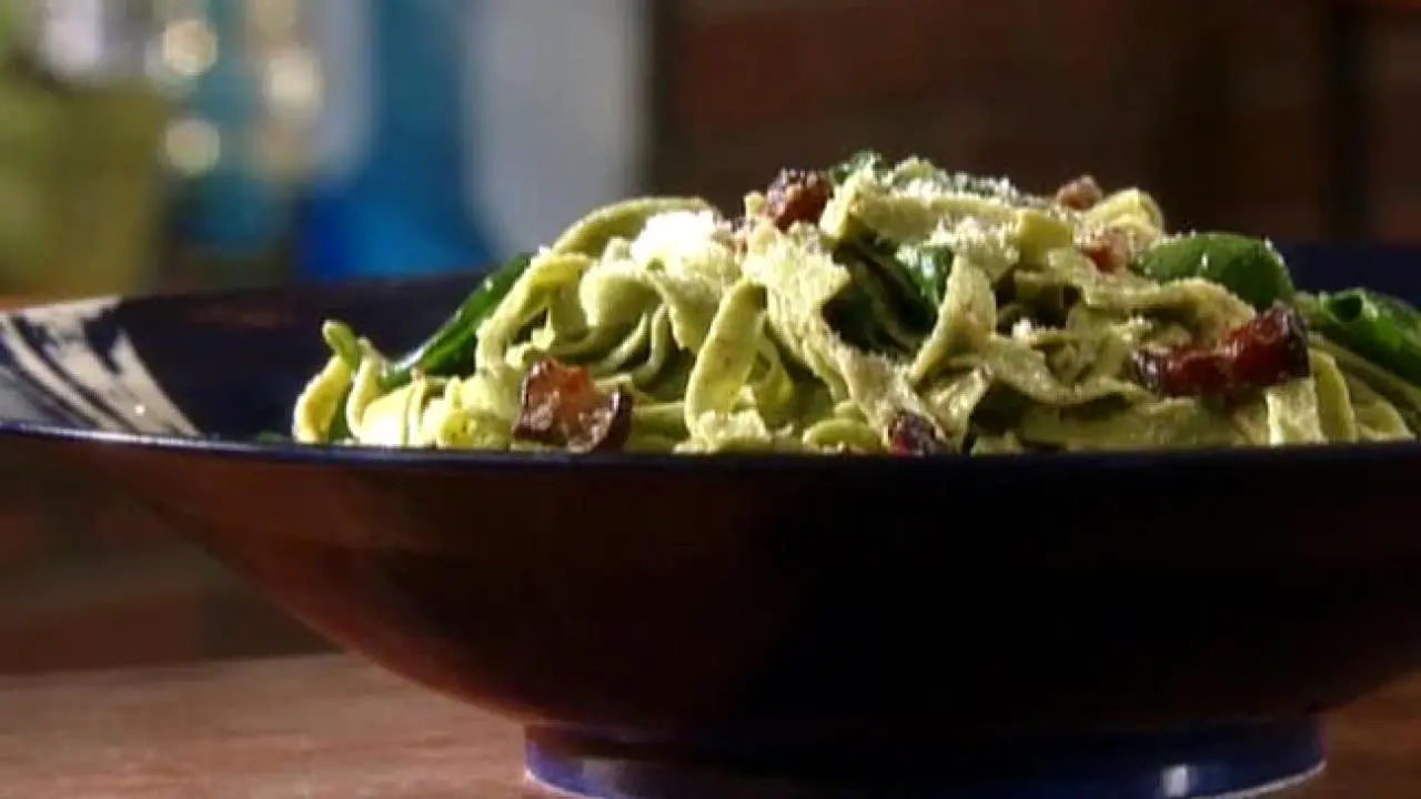 Claire's Spinach Carbonara