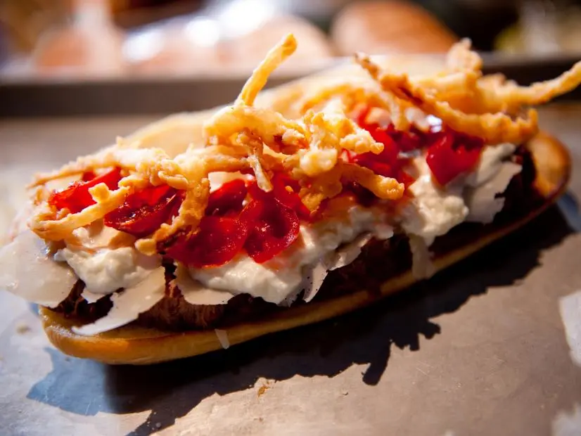 FNS7 Episode 11 Pt.2 Finalist Jeff Mauro's "Braciole Sandwich" dish beauty for his Pilot.