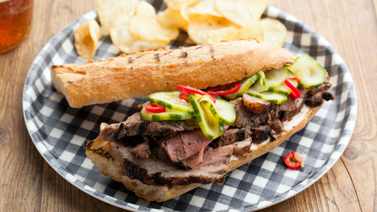 Guy's Grilled Lamb Sandwiches