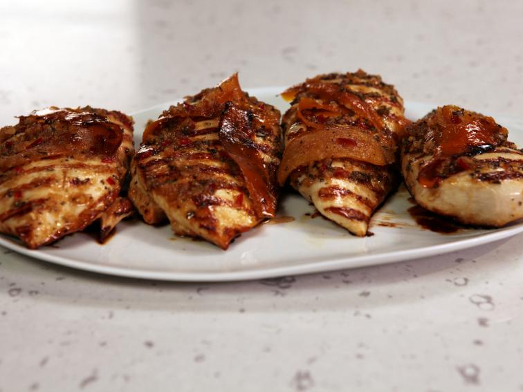 EasyBrine Chicken Breasts with Sicilian Glaze and PuttanescaStyle