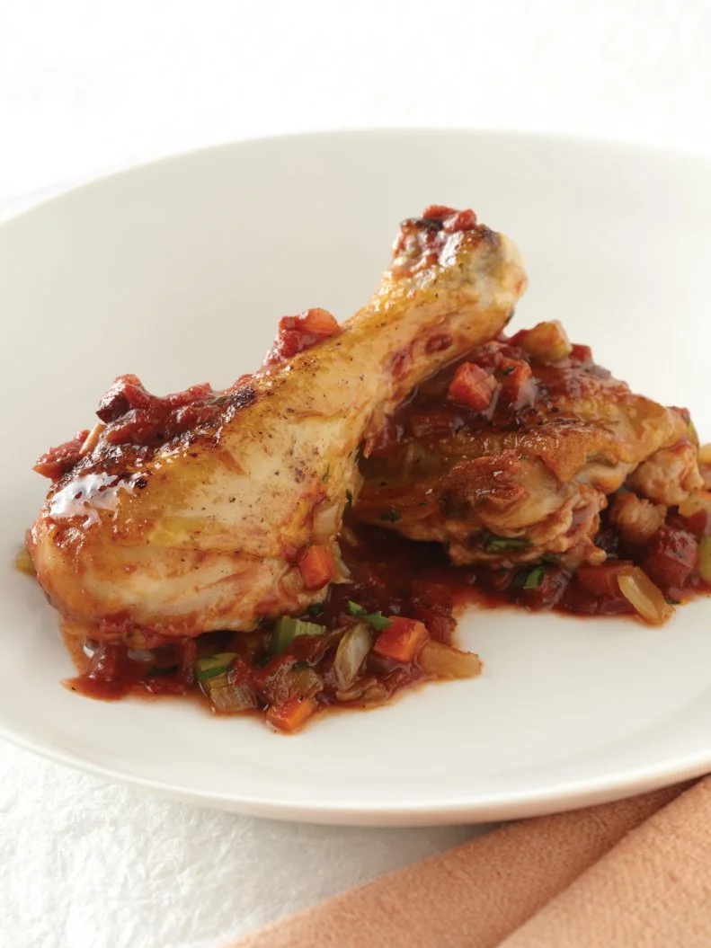 Chicken Cacciaotore, garlic and onion based recipes for SCOPE.