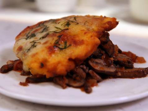 Mushroom and Marsala Casserole with Polenta Crust