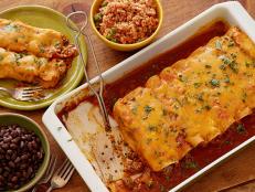 For a bit of Mexican comfort at home, make Ree Drummond's Simple Perfect Enchiladas recipe from Food Network. Canned enchilada sauce saves you time and energy.
