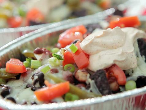 Blue Corn Chip Nachos with Pepper Jack Cheese