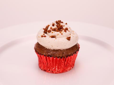 Rolling Stones Brown Sugar Cupcake with Coconut Custard Filling, Spiced Rum Frosting and Cracked Brown Sugar Brittle