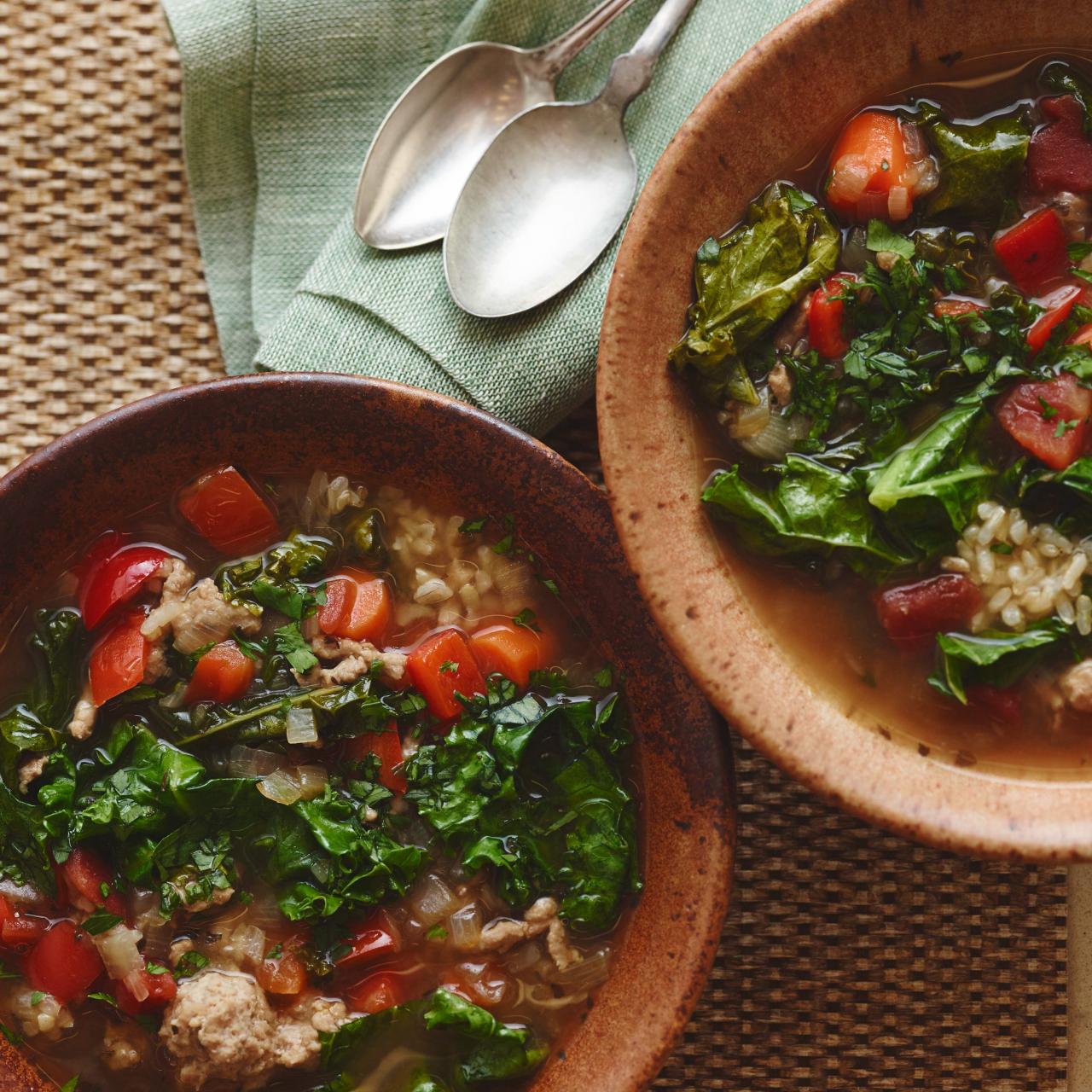 Turkey Soup with Rice (Leftover Turkey Recipe) - Little Sunny Kitchen