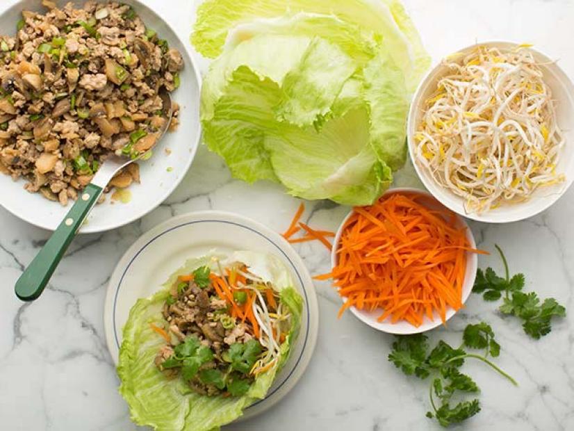 Turkey Lettuce Wraps Recipe Melissa D Arabian Food Network