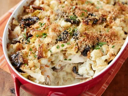 Chicken Tetrazzini Casserole with Cauliflower
