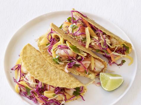 Shrimp Tacos With Mango Slaw