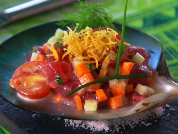 Poisson Cru with Coconut Milk and Lime
