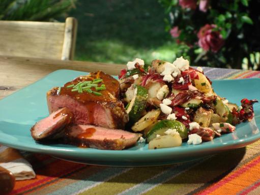 Grilled Lamb Chops With Mustard Barbecue Sauce Recipe Bobby Flay Food Network