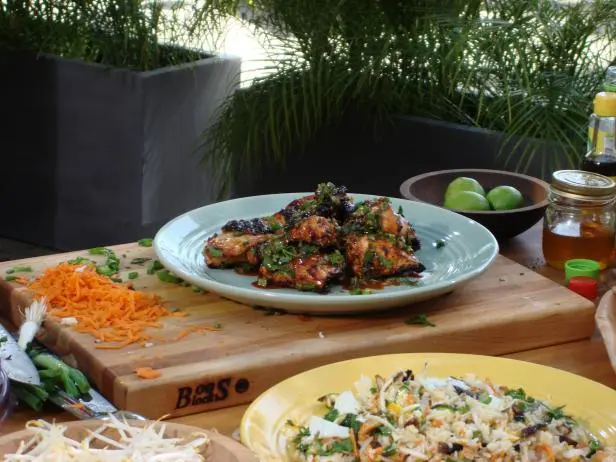 Korean Grilled Chicken Recipe | Bobby Flay | Food Network