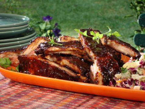 Spice Rubbed Ribs with Chipotle-Honey Glaze