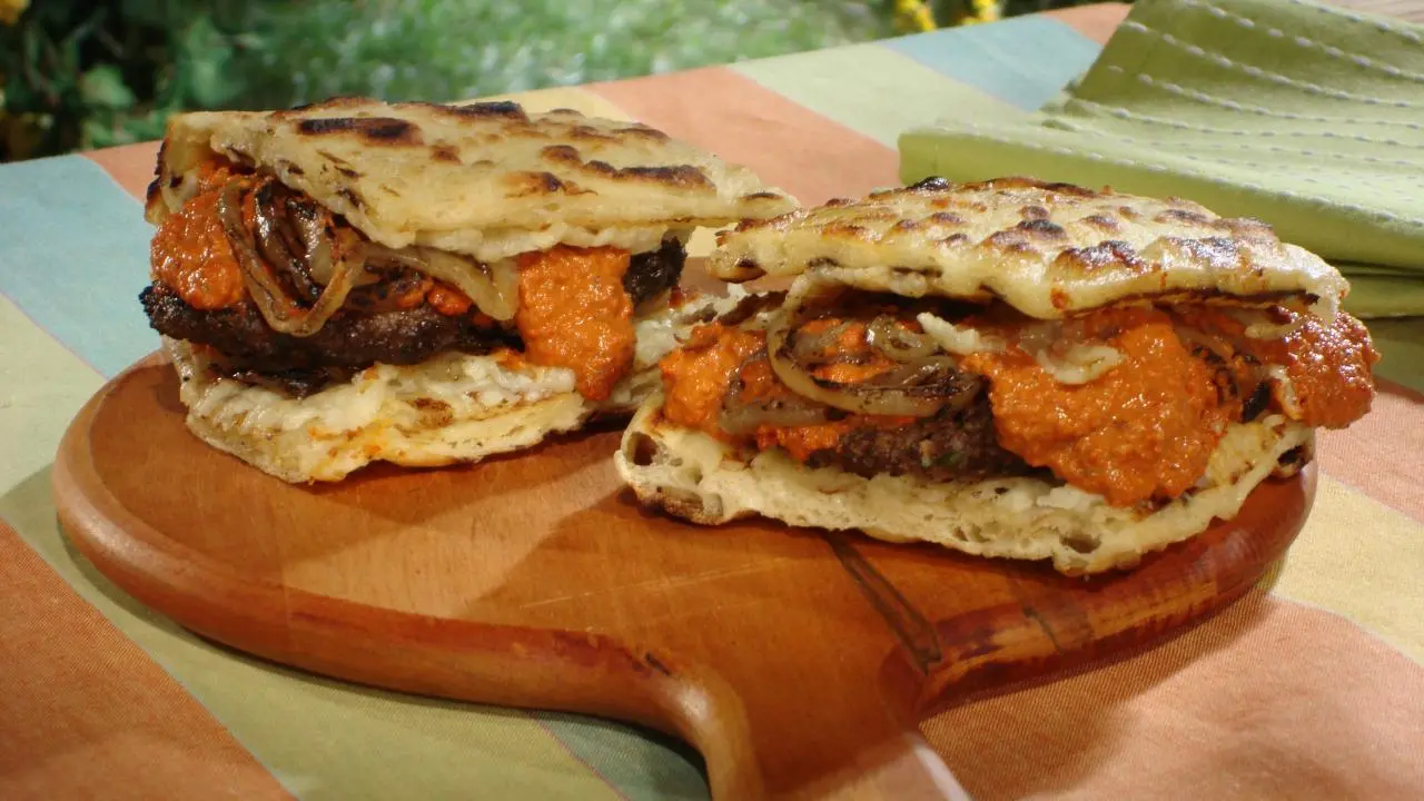 Mediterranean Lamb Patty Melt