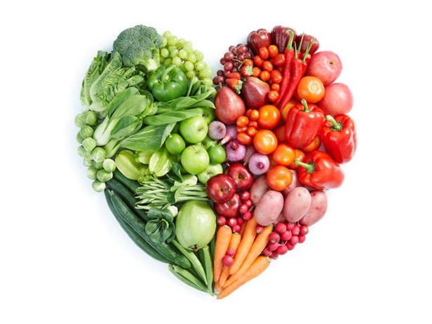 vegetables heart shape