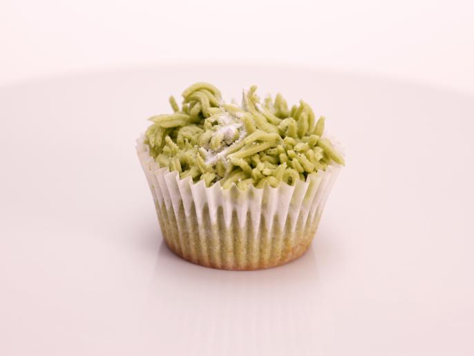 Green Tea Cupcakes Topped with Green Tea Buttercream Frosting Recipe