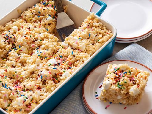 Marshmallow Crispy Treats Recipe | Ree Drummond | Rice Krispie Recipe