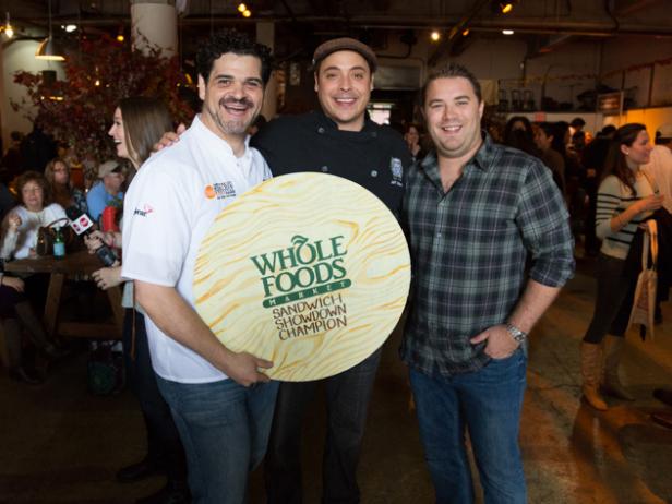 Jeff Mauro and the Marble Lane Team at the 2012 Sandwich Showdown