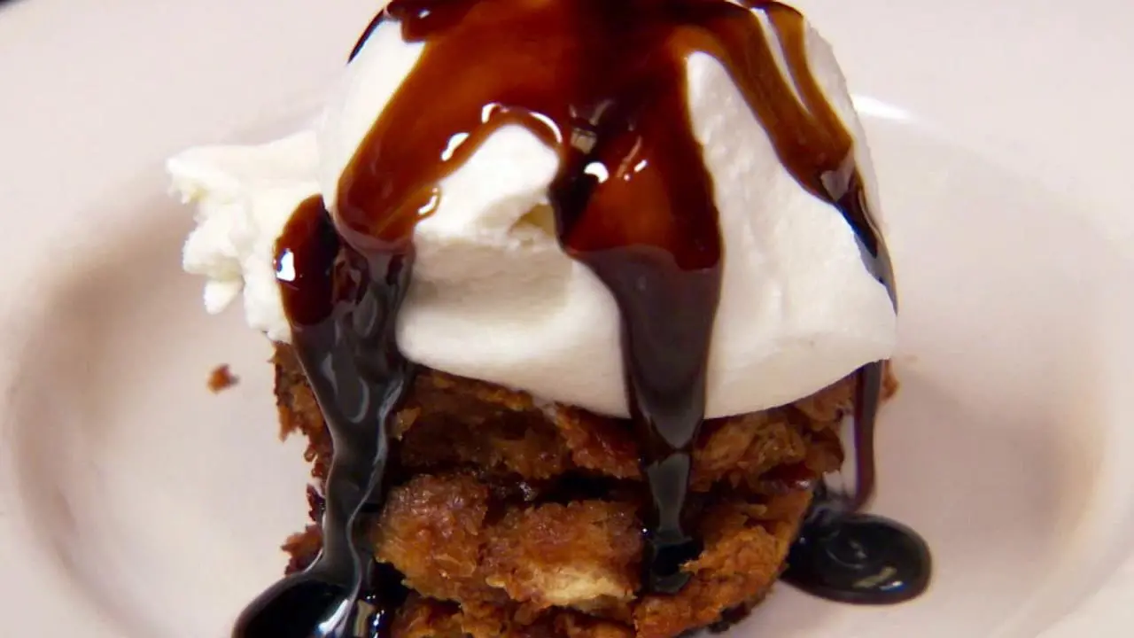 Jack and Cola Bread Pudding with Whiskey Ice Cream
