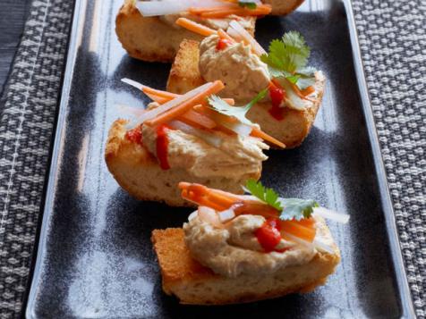Gingery Pate Bites with Tangy Carrots and Daikon