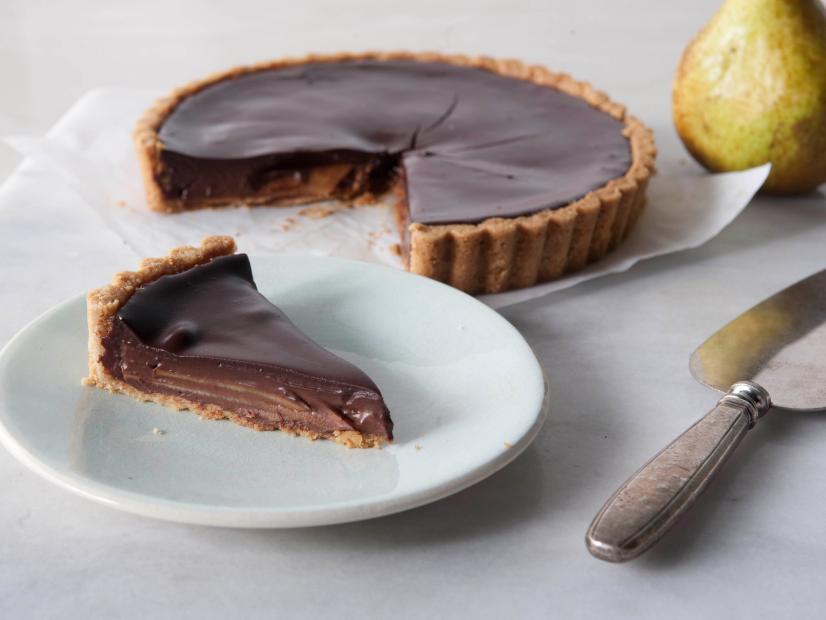 Food Network Magazine's Bittersweet Chocolate Pear Tart for Crest