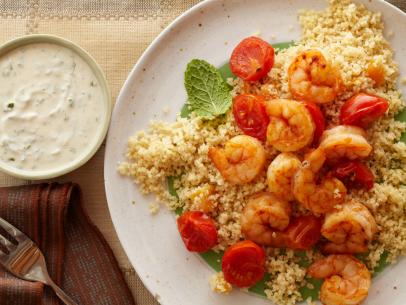 FN_FN Kitchens 20-minute shrimp and couson with yogurt-hummus sauce.tif
