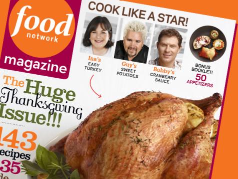 Food Network Magazine: November 2012 Recipe Index