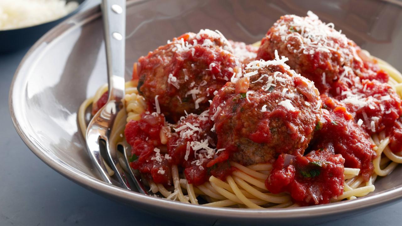 Real Meatballs and Spaghetti