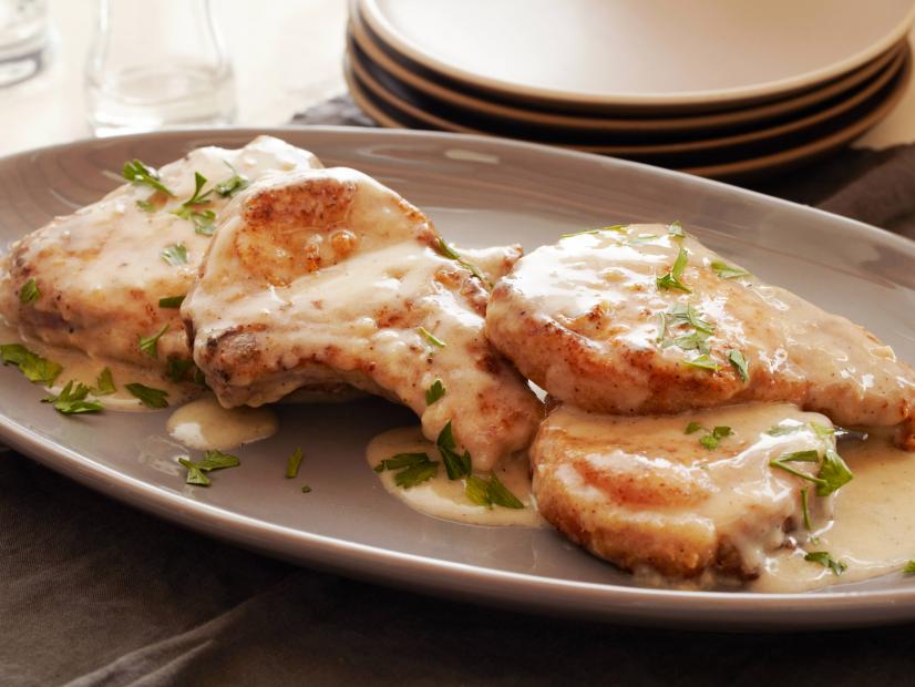 Smothered Pork Chops Recipe Tyler Florence Food Network
