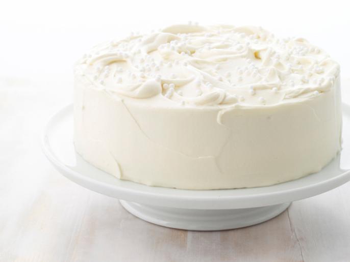 Almond Layer Cake With White Chocolate Frosting Recipe Food Network