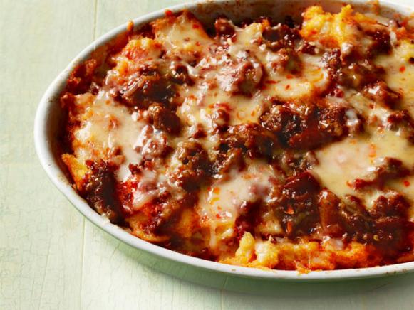 Chorizo And Polenta Lasagna Recipe Guy Fieri Food Network