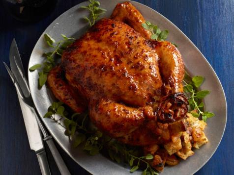 Roast Chicken With Apricot Stuffing