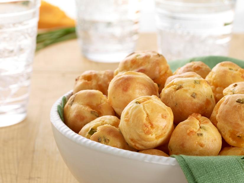 Chives and Cheddar Cheese Puffs