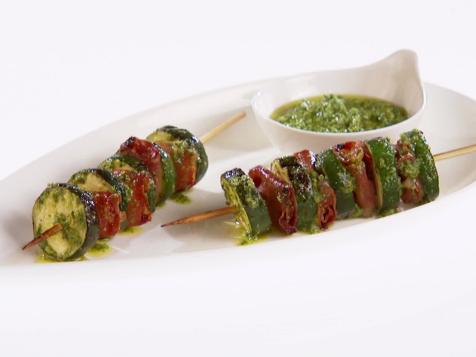 Grilled Zucchini and Prosciutto Skewers