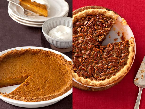 pumpkin and pecan pie