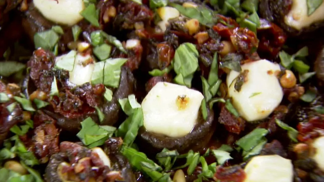 Tomato-Stuffed Mushrooms