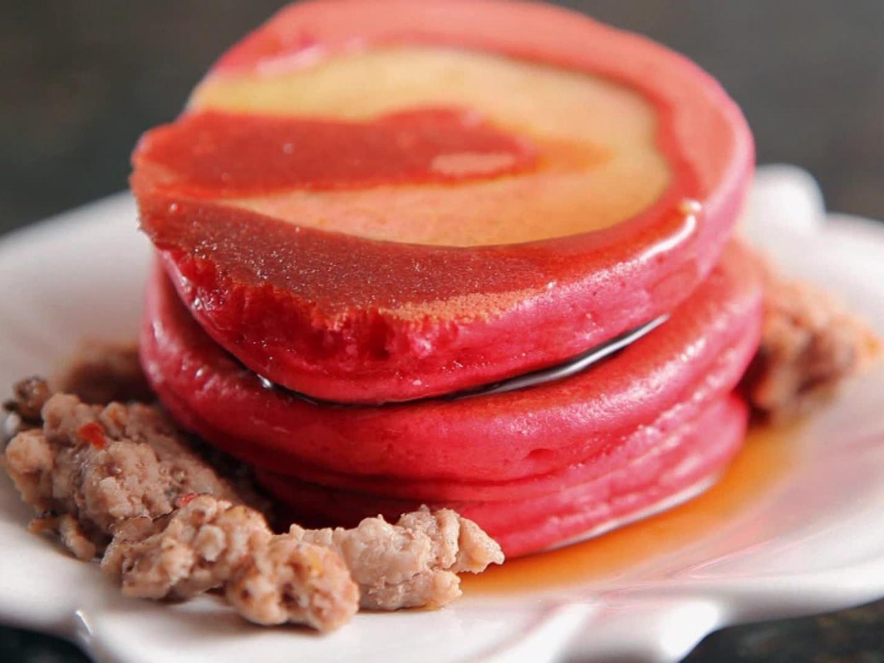 Sausage with Apple-Topped Pancakes Recipe 