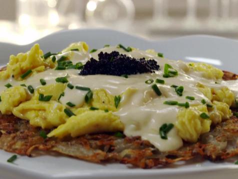 Crispy Potatoes with Cheesy Eggs