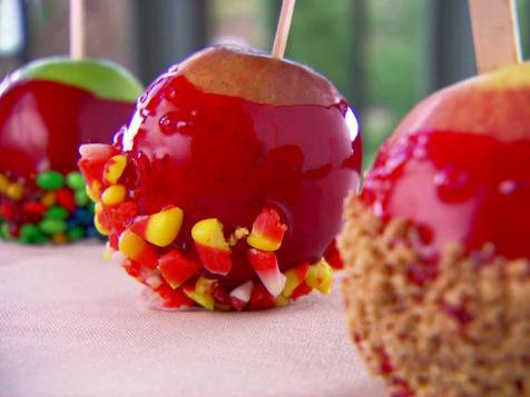 Red Candy Apple Slices