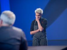 Rival Chef Elizabeth Falkner in "Anchovies" as seen on Food Network’s Season 5.