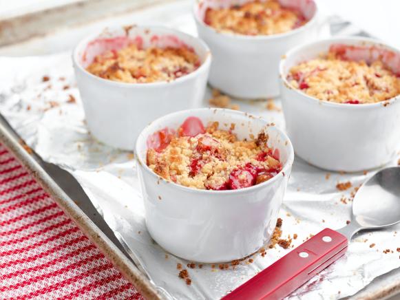 Strawberry Rhubarb Crumble Recipe | Guy Fieri | Food Network