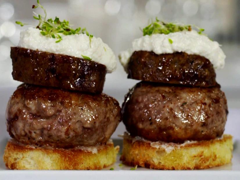Meatball Truffle Burger Recipe Sandra Lee Food Network